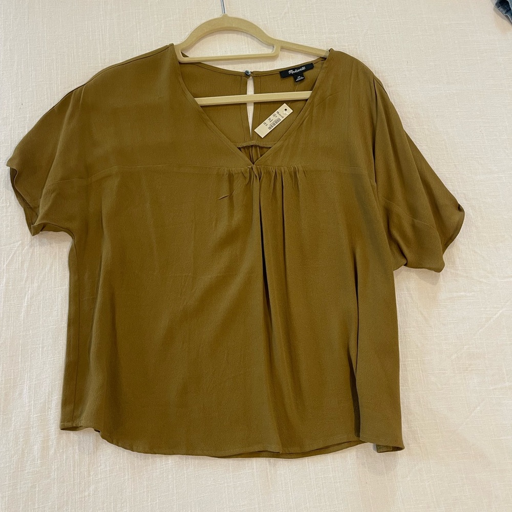 Madewell Mustard Blouse